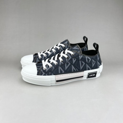 디올 남/녀 네이비 스니커즈 - Dior Unisex Navy Sneakers - di43x