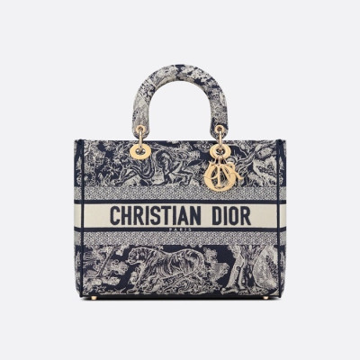 디올 여성 블랙 레이디백 - Dior Womens Black Lady Bag - di91x