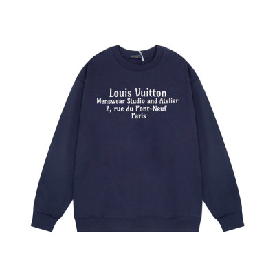 루이비통 남성 모던 네이비 맨투맨 - Louis vuitton Mens Navy Tshirts - lv191x