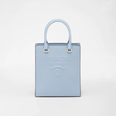 프라다 여성 블루 미니 토트백 - Prada Womens Blue Tote Bag - pr72x