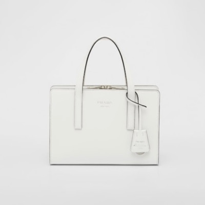 프라다 여성 화이트 토트백 - Prada Womens White Tote Bag - pr81x