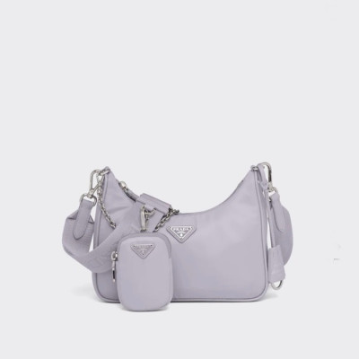 프라다 여성 퍼플 호보백 - Prada Womens Purple Hobo Bag - pr163x