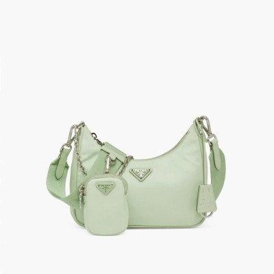 프라다 여성 민트 호보백 - Prada Womens Mint Hobo Bag - pr164x