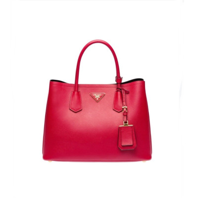 프라다 여성 레드 더블백 - Prada Womens Red Double Bag - pr182x