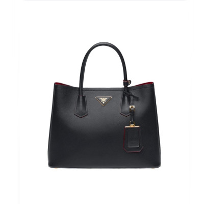 프라다 여성 블랙 토트백 - Prada Womens Black Tote Bag - pr185x