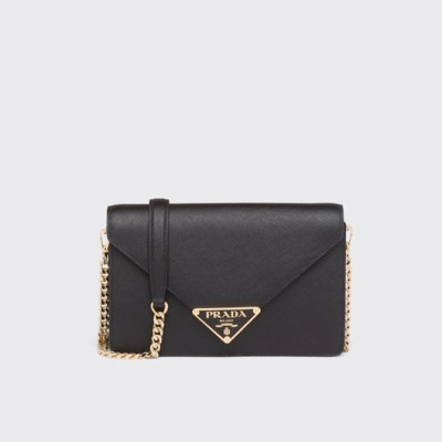 프라다 여성 블랙 크로스백 - Prada Womens Black Cross Bag - pr209x