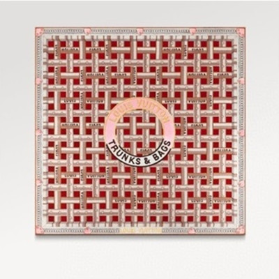 루이비통 여성 레드 스카프 - Louis vuitton Womens Red Scarf - lv242x