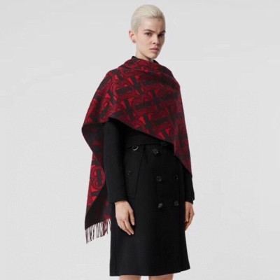 버버리 여성 레드 머플러 - Burberry Womens Red Muffler - bu44x