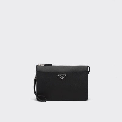 프라다 남성 블랙 클러치백 - Prada Mens Black Clutch Bag - pr259x