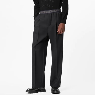 루이비통 남성 캐쥬얼 블랙 슬랙스 - Louis vuitton Mens Black Slacks - lv253x