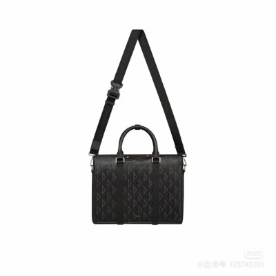 디올 남성 다이아몬드 블랙 서류가방 - Dior Mens Diamond Business Bag - di178x