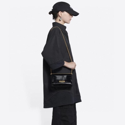 발렌시아가 여성 블랙 숄더백 - Balenciaga Womens Black Shoulder Bag - ba120x