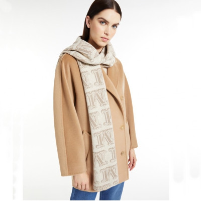 막스마라 남/녀 베이지 머플러 - Maxmara Unisex Beige Muffler - ma111x