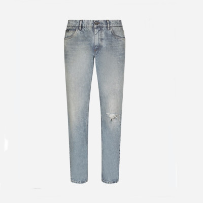 돌체앤가바나 남성 블루 청바지 - Dolce&Gabbana Mens Blue Jeans - dol386x