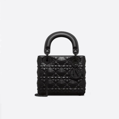 디올 여성 블랙 레이디백 - Dior Womens Black Lady Bag - di221x