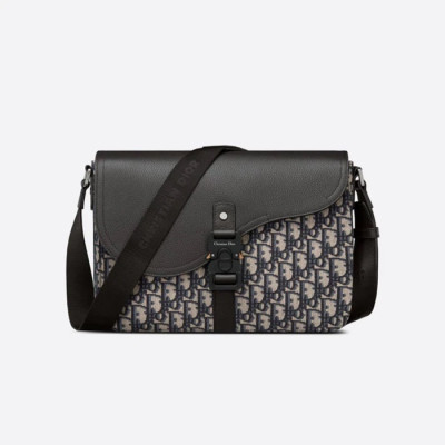 디올 남성 블랙 크로스백 - Dior Mens Black Cross Bag - di227x