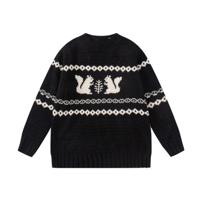 아크네 남/녀 크루넥 블랙 니트 - Acne Unisex Black Knits - ace191x