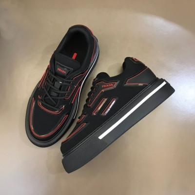 프라다 남성 블랙 스니커즈 - Prada Mens Black Sneakers - pr280x