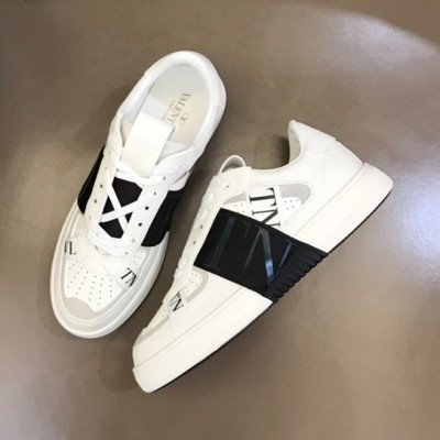 발렌티노 남성 Logo 블랙 스니커즈 - Valentino Mens Black Sneakers - val392x