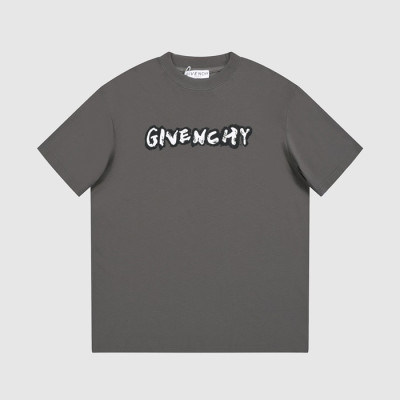 지방시 남성 크루넥 그레이 반팔티 - Givenchy Mens Gray Short Sleeved Tshirts - gi167x