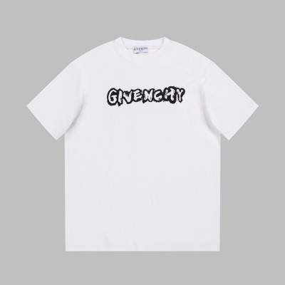 지방시 남성 크루넥 화이트 반팔티 - Givenchy Mens White Short Sleeved Tshirts - gi168x