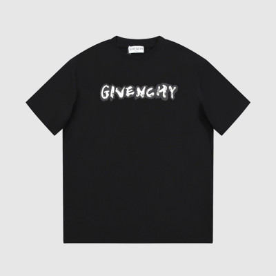 지방시 남성 크루넥 블랙 반팔티 - Givenchy Mens Black Short Sleeved Tshirts - gi169x