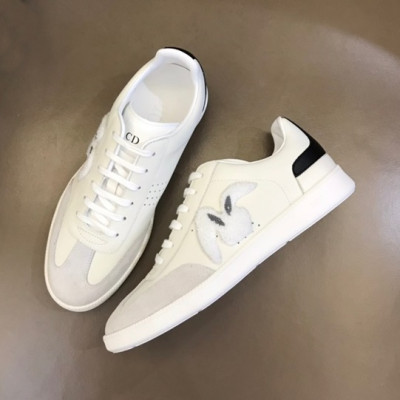 디올 남성 화이트 스니커즈 - Dior Mens White Sneakers - di267x