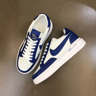 루이비통 남성 블루 스니커즈 - Louis vuitton Mens Blue Sneakers - lv457x