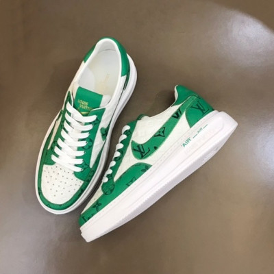 루이비통 남성 그린 스니커즈 - Louis vuitton Mens Green Sneakers - lv458x