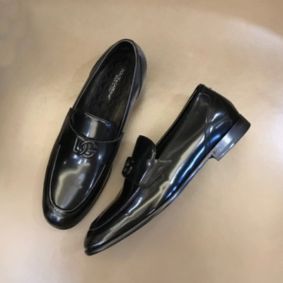 돌체앤가바나 남성 블랙 로퍼 - Dolce&Gabbana Mens Black Loafer - dol409x