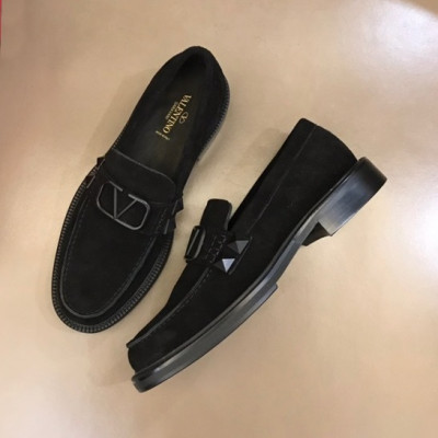 발렌티노 남성 블랙 로퍼 - Valentino Mens Black Loafer - val410x