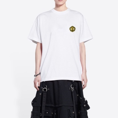 발렌시아가 남성 크루넥 화이트 반팔티 - Balenciaga Mens White Short sleeved T-shirts - ba185x