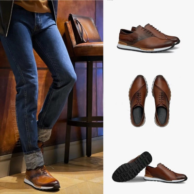 벨루티 남성 클래식 브라운 옥스퍼드 - Berluti Mens Brown Oxford - ber181x