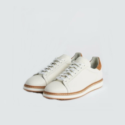 브루넬로쿠치넬리 남성 화이트 스니커즈 - Brunello Cucinelli Mens White Sneakers - bru23x