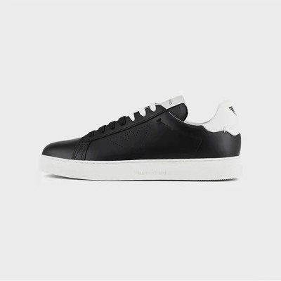 알마니 남성 클래식 블랙 스니커즈 - Armani Mens Black Sneakers - ar07x