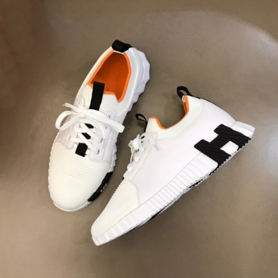 에르메스 남성 화이트 스니커즈 - Hermes Mens White Sneakers - he61x