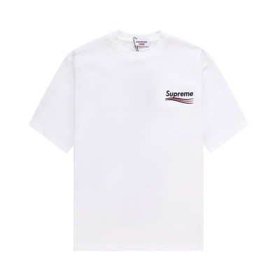 발렌시아가 남성 크루넥 화이트 반팔티 - Balenciaga Mens White Short sleeved T-shirts - ba190x