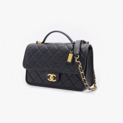 샤넬 여성 블랙 크로스백 - Chanel Womens Black Cross Bag - ch77x