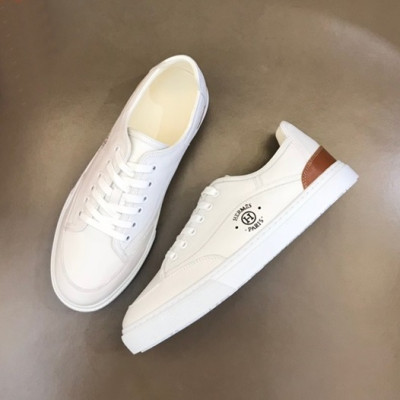 에르메스 남성 화이트 스니커즈 - Hermes Mens White Sneakers - he68x