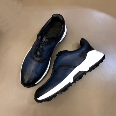 벨루티 남성 네이비 스니커즈 - Berluti Mens Navy Sneakers - ber184x