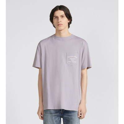 디올 남성 퍼플 크루넥 반팔티 - Dior Mens Purple Short sleeved Tshirts - di331x