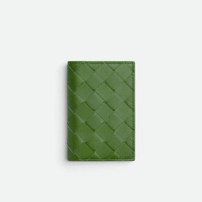 보테가베네타 남성 그린 카드 지갑 - Bottega Veneta Mens Green Card Wallets - bv53x