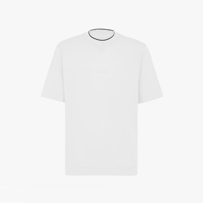 펜디 남성 화이트 크루넥 반팔티 - Fendi Mens White Short sleeved T-shirts - fe79x