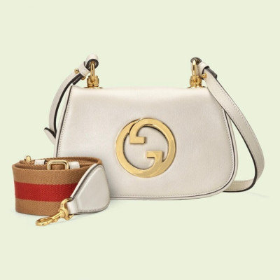 구찌 여성 화이트 숄더백- Gucci Womens White Shoulder Bag - gu396x