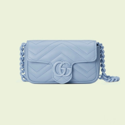 구찌 여성 블루 마몬트백 - Gucci Womens Blue Marmont Bag - gu460x