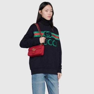 구찌 여성 레드 마몬트백 - Gucci Womens Red Marmont Bag - gu469x