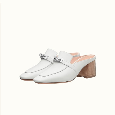 에르메스 여성 화이트 블로썸 뮬 - Hermes Womens White Blossom - he120x