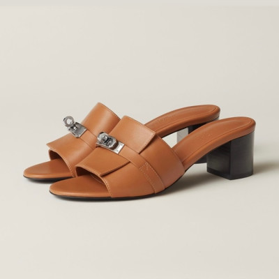 에르메스 여성 카멜 켈리 뮬 - Hermes Womens Camel Mule - he125x