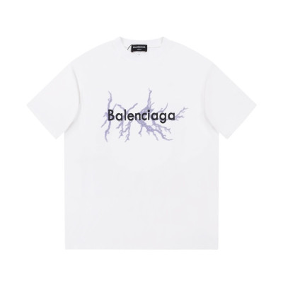 발렌시아가 남성 화이트 크루넥 반팔티 - Balenciaga Mens White Short sleeved Tshirts - bu291x