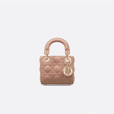 디올 여성 베이지 레이디백 - Dior Womens Beige Lady Bag - di401x